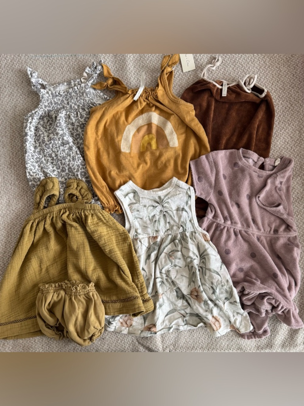 Rylee Cru + Quincy Mae 12-18m bundle 6 outfits